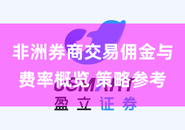 非洲券商交易佣金与费率概览 策略参考