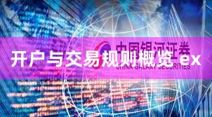 开户与交易规则概览 ex